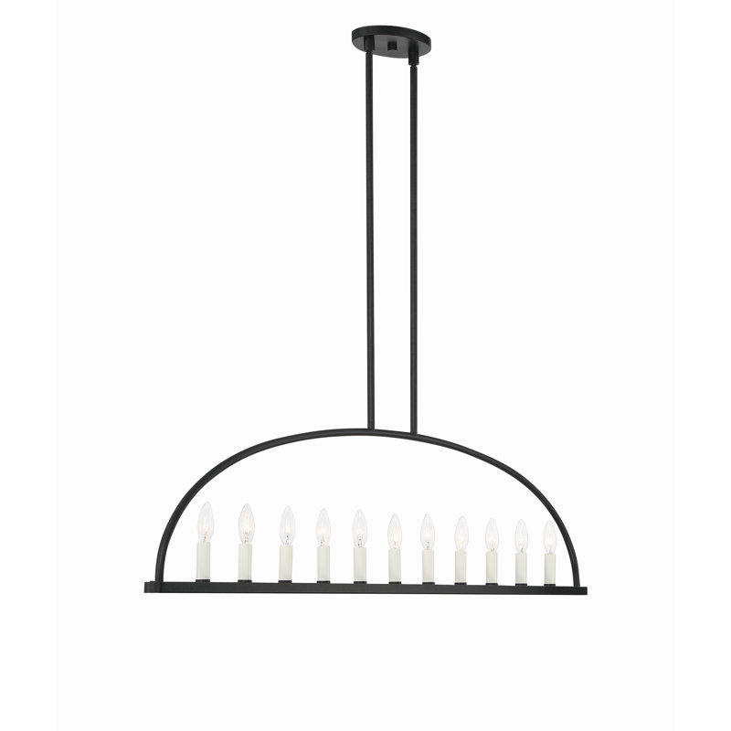 Roumel 11-Light Chandelier, Noir