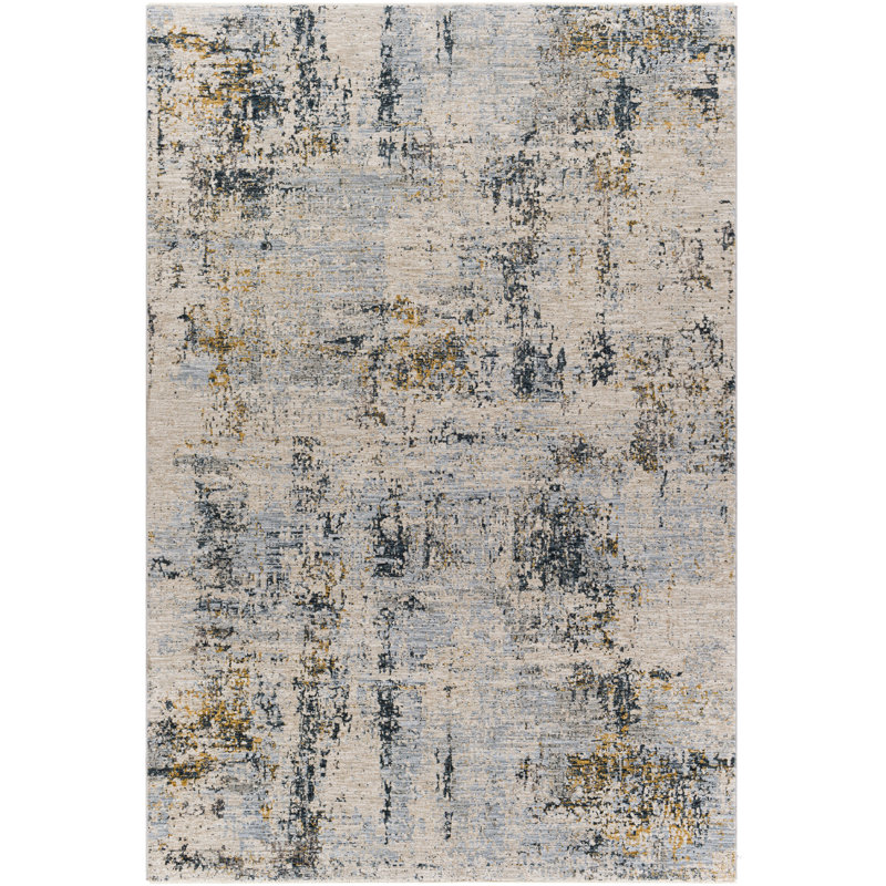 Tapis kaki / gris clair, Rectangle de 10 pi x 14 pi