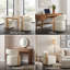 Chaise rembourrée avec roulettes cachées-1540460491