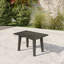 Polett Rectangular 19.6'' W Solid Wood Outdoor Side Table -670343555