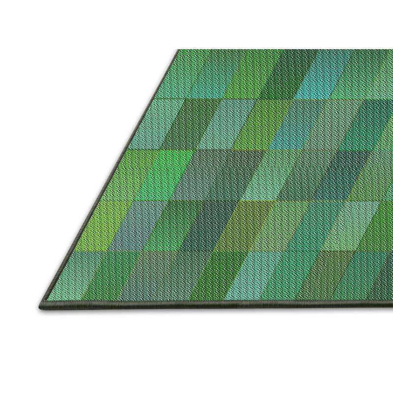 Geometric Indoor Rug, Rectangle 5' x 7'