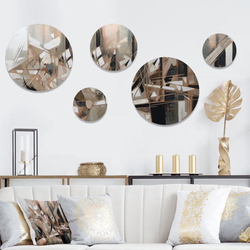 Essence of Abstract Cubism III - Abstract Cubism Metal Wall Décor