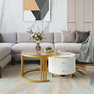 Akiel Frame Coffee Table with Storage