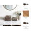 Sagebrook Home 2-Pieces Soweto Suede Boxes With Stone Knob, Gray