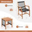 Red Barrel Studio 3 Pcs Solid Acacia Wood Patio Set All-weather Rope Woven Chair Garden Poolside
