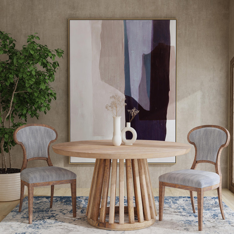 Large Abstract Hand-Painted Canvas Wall Art with Gold Frame