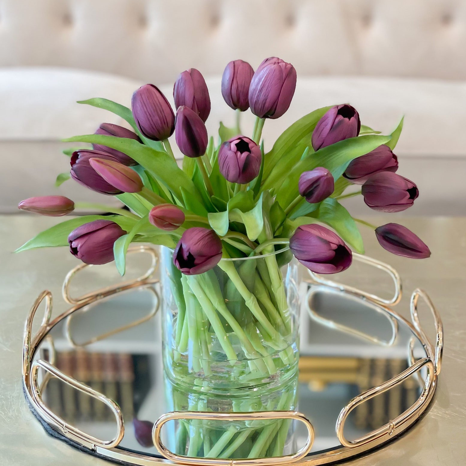 Tulip Floral Arrangement, Purple