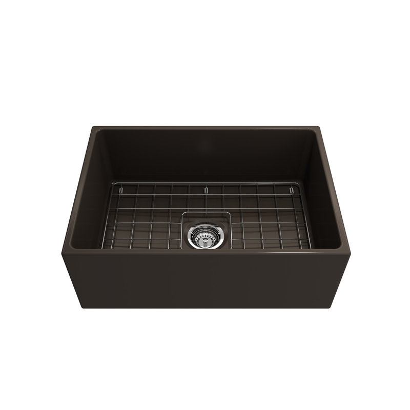 27'' L Kitchen Sink, Matte Brown