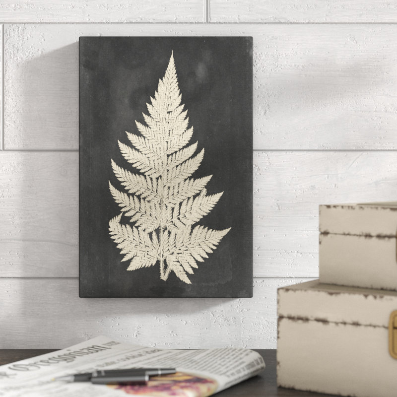 Linen Fern I 1 Piece Wall Art on Canvas, 30cm H x 20cm W, Wrapped Canvas