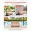 Banc de rangement extérieur en PE rotin 70Gal