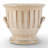 Cream Ceramic Planter With Ribbed Design