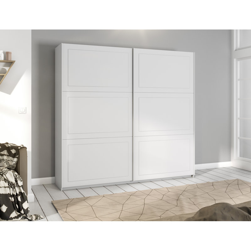 Ruja 2 Door Wardrobe, 210cm H x 218cm W x 59cm D