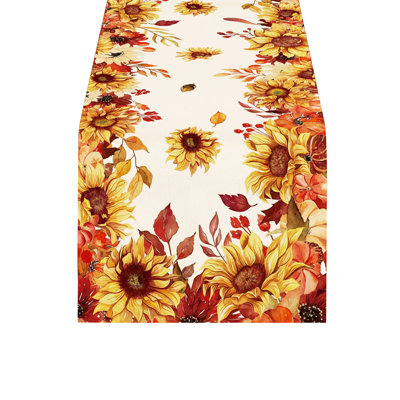 Thanksgiving Autumns Pumpkin Table Runner Maple Leaf Orange Plaid Kitchen Table Decoration Suitable For Harvests Thanksgiving Holiday Party Table Use