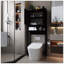 Support de toilette, salle de bain indépendante, salle de lavage, peu encombrant, noir