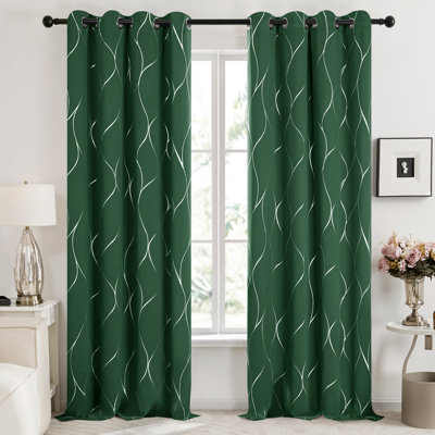Kellda Thermal Room Darkening Polyester Curtain Panels