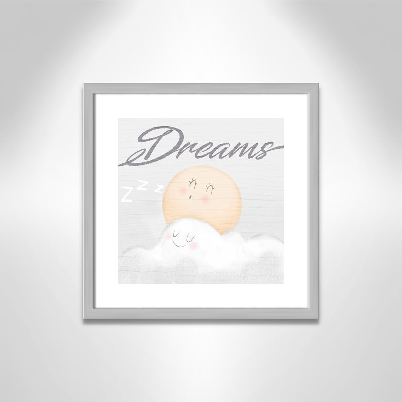 Décoration murale pour 2 enfants rêves de bonbons, H 17 po x l 17 po x P 1,19 po, Encadré de boîte argent