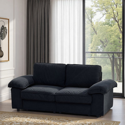 Compact 2 - Seater Loveseat With Hidden Storage, Ideal For Small Apartments And Studio Living, Offering Comfort And Functionality
