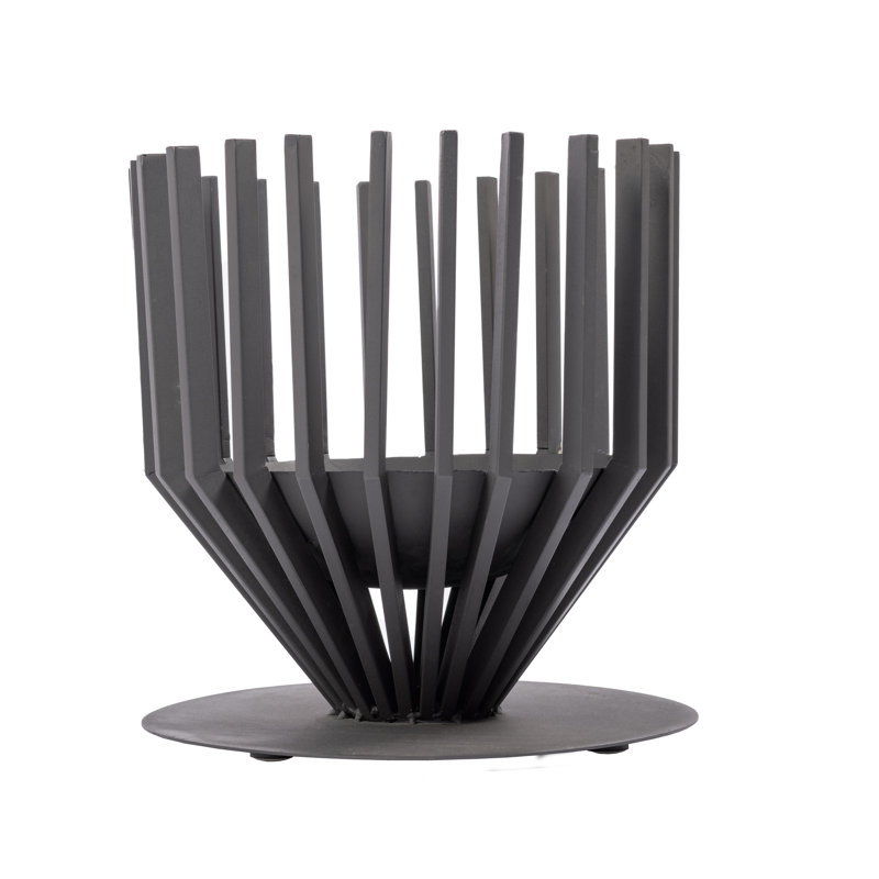 Irving Round Steel Fire Pit Log Grate, 43 cm H x 44 cm W