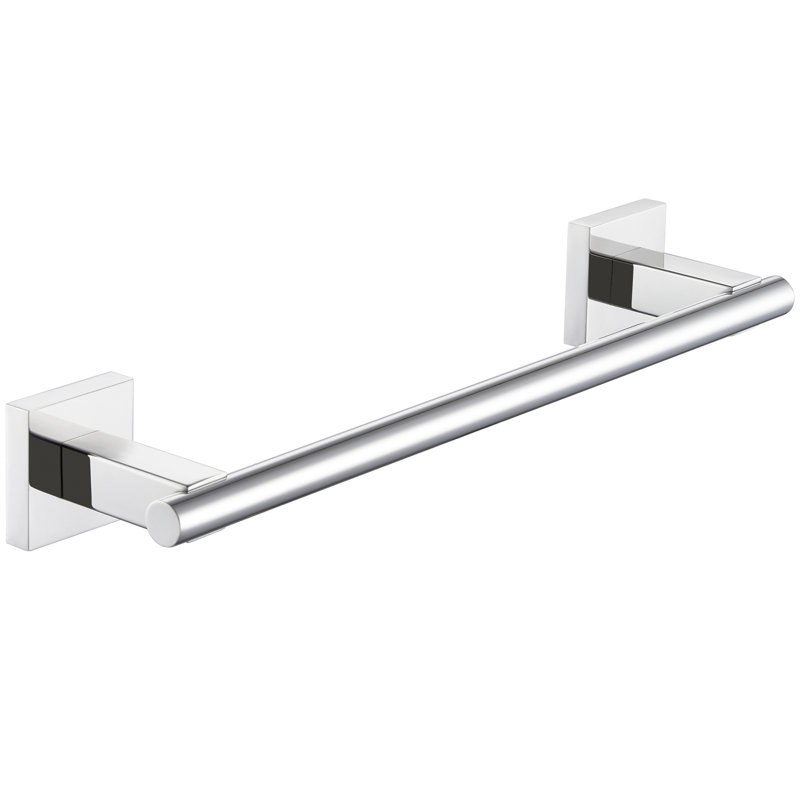 Barre à serviettes murale en acier inoxydable, Chrome poli