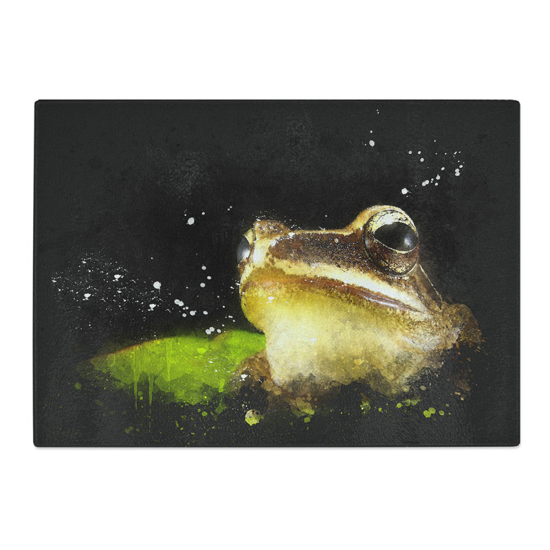Frog Vol.2 Paint Splash Chopping Board, 0.4cm H x 20cm W x 28.5cm L