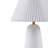 Ceramic Table Lamp With Fluted Fabric Shade
