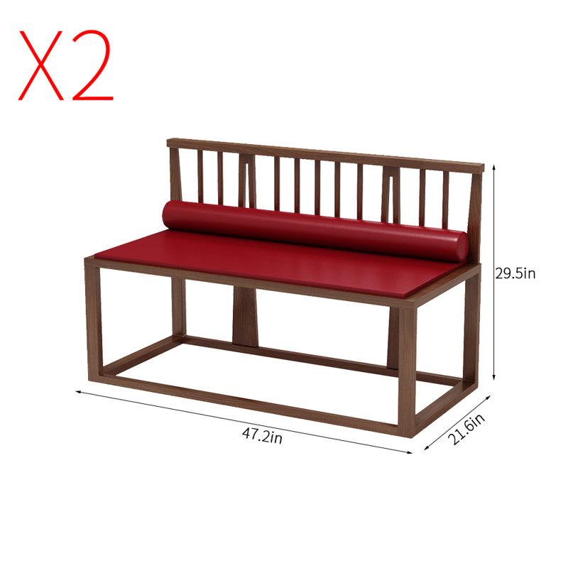Chinese Light Luxury Restaurant Bench Upholstered Bench