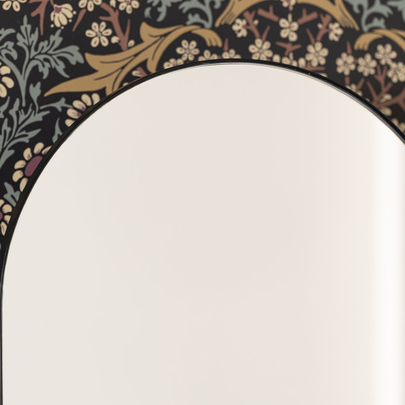 Eaton Arched Medicine Cabinet, Recess Mount, Black