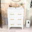 Modern Freestanding Bathroom Vanity with Ceramic Sink and Storage Drawers-773843892