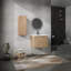 Meuble-lavabo de salle de bain avec lavabo et armoire d'appoint, 24 po, contreplaqué Scratch, surface chic facile à nettoyer, élégant-340684110
