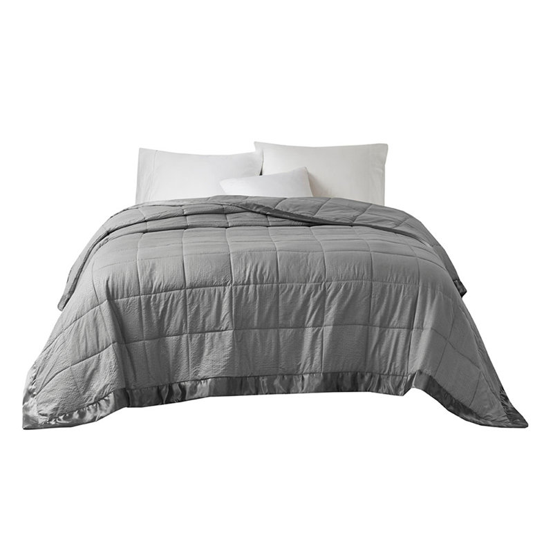 Couverture en duvet synthétique surdimensionnée, Gris anthracite, Très grand lit