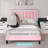 Breella Vegan Leather Platform Bed-544814360-597116166