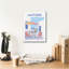 "Epic Graffiti" Santorini Poster 1 "par Omar Escalante, art mural sur toile, 12 po x 16 po