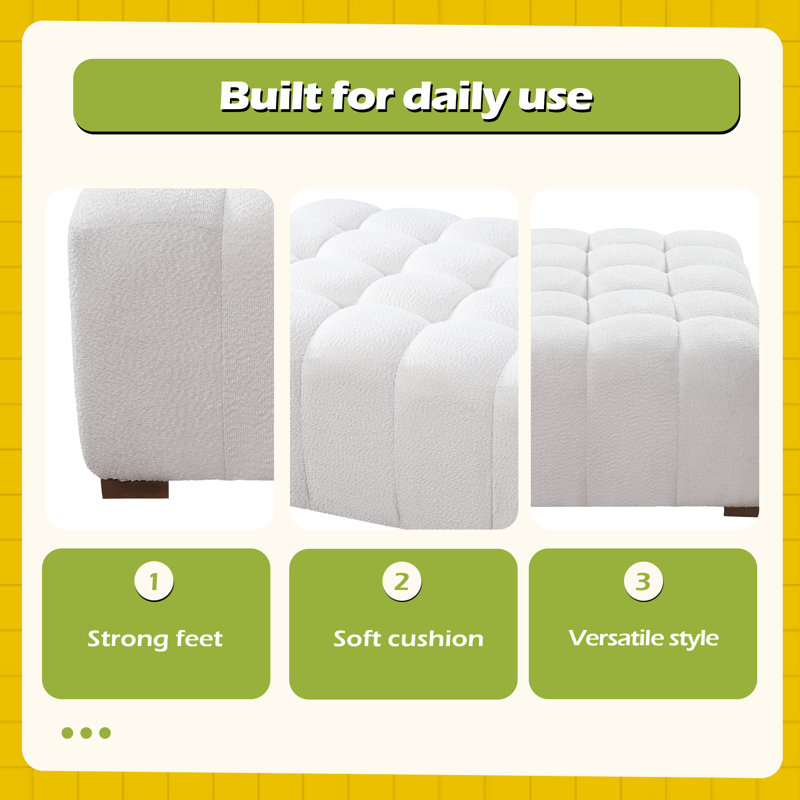 Boucle Multipurpose Ottoman