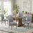 Fabric Upholstered Parsons Dining Chair ( Set of 2 )-851147497