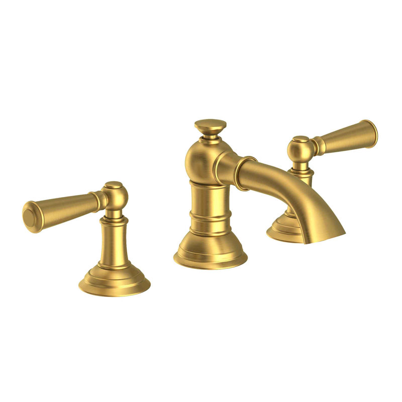 Aylesbury Widespread Bathroom Faucet with Drain Assembly, Satin Brass
