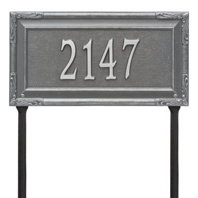 Gardengate Personalized Grande 1-Line Lawn Address Sign