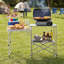 Rectangle Iron Outdoor Camping Table - 117 cm W 45 cm D-465904982-465904983