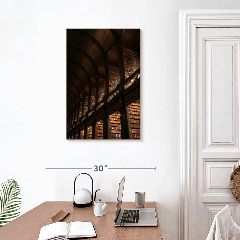 Lilie Trinity College Library, 30" H x 20" W