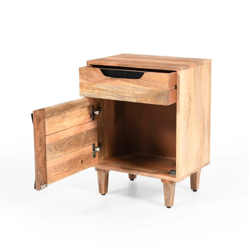 Table de chevet en bois naturel Original