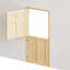Dalle seulement, porte hollandaise non finie, dalle de porte simple en bois de pin massif 30 * 80 à 6 panneaux avec couleur de bois de pin naturel-131148133