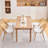 Faux Leather Rattan Back Dining Chairs-2042356578