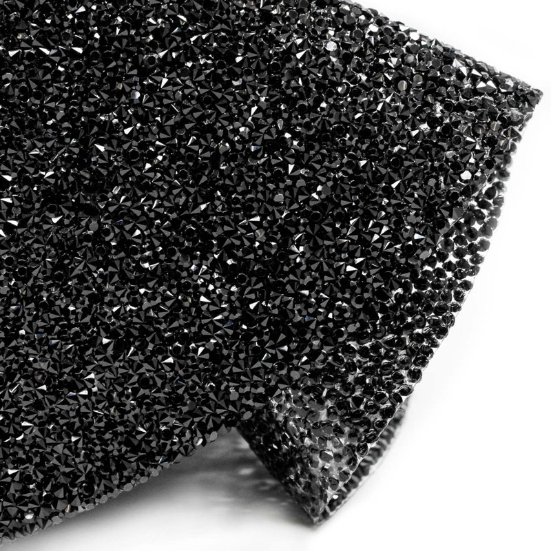 Napperon Sparkles Home Décoration de table 18 x 13 pouces antidérapante, Noir