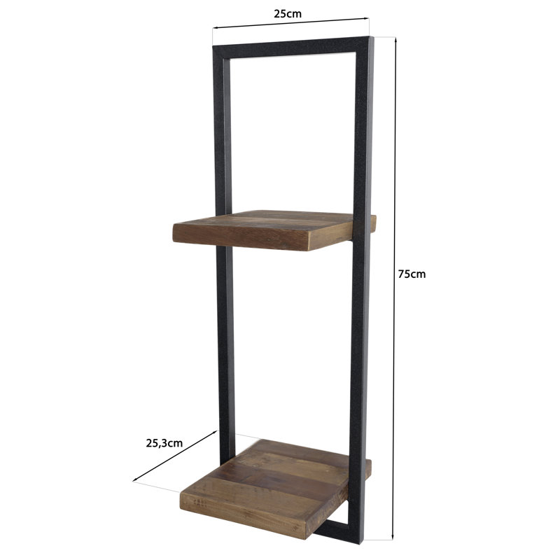 Derik Teak Solid Wood Floating Shelf