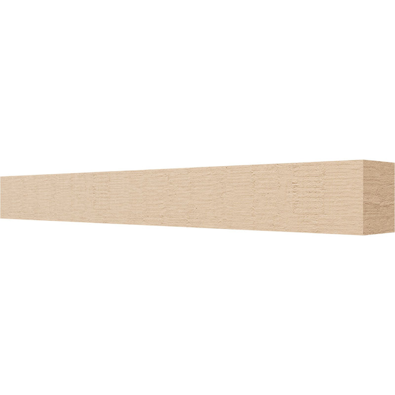 Block Block Woodgrain TimberThane Raider Tail, apprêté brun clair, H 7 po x l 39 po x P 7 po