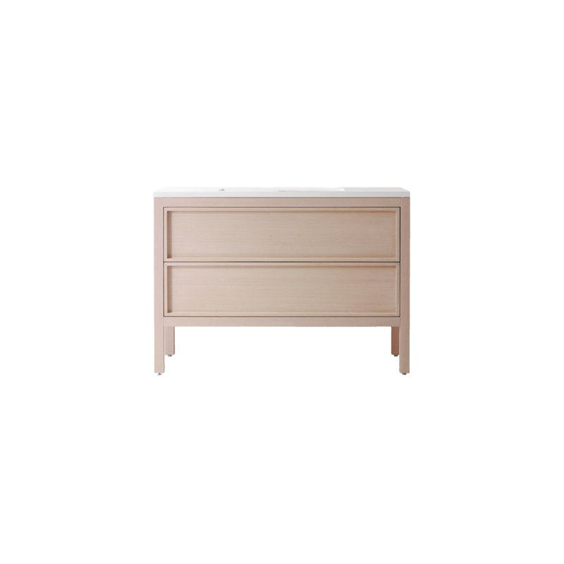 Base de meuble-lavabo simple 18,5 po seulement en rose