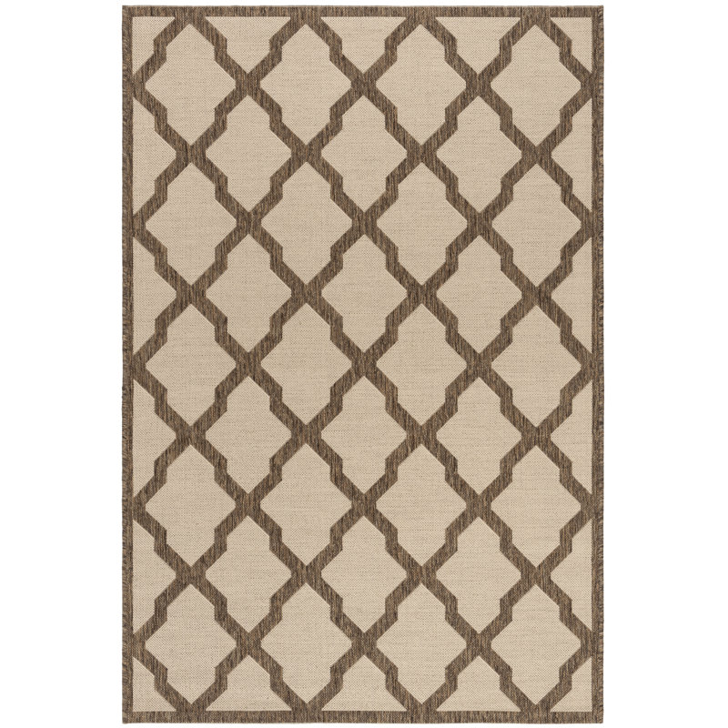 Barrister Geometric Hand Woven Indoor / Outdoor Area Rug, Rectangle 79 x 152 cm
