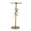 Table d'appoint ronde en fer avec accents floraux