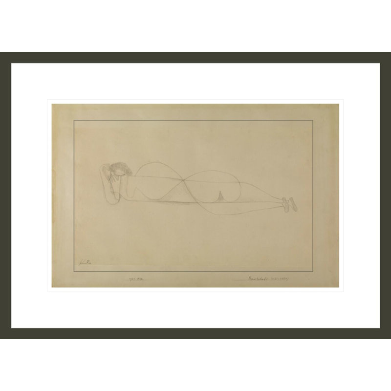 «In Readiness (Bereitschaft)» par Paul Klee, impression giclée encadrée, 15.96" H x 21.75" W