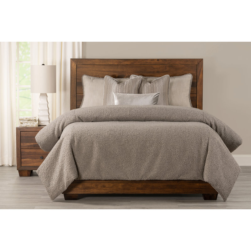Ensemble de housse de couette et insert Tiffany Bouclé, Housse de couette simple et insert + 1 taie décor