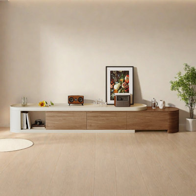 Meuble télé moderne en bois extensible